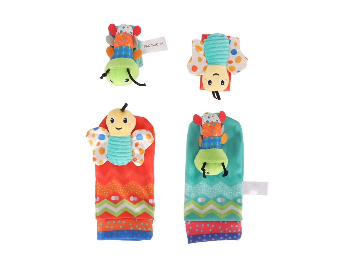 Meias Com Sinos Para Bonecas E Pés De Bebê - Conjunto De Brinquedos Animais Para Recém-nascidos