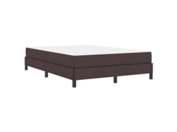 Conjunto 1 Cama Box Vidaxl Castanho Tecido (140 X 200 Cm)