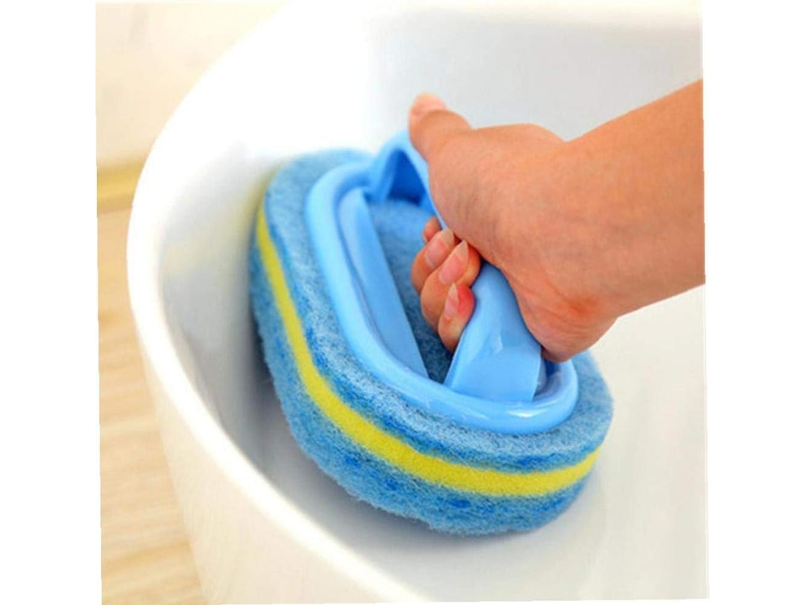 Escova De Limpeza Esponja Elegante Para Azulejos, Escova De Limpeza Cozinha Com Cabo, Para Cozinha, Banheiro, Banheira