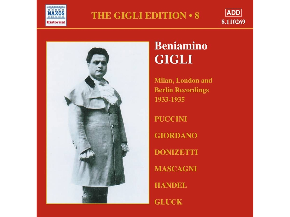 CD Gigli,Beniamino - Milan,London,Berlin (Vol.8) (1CD)