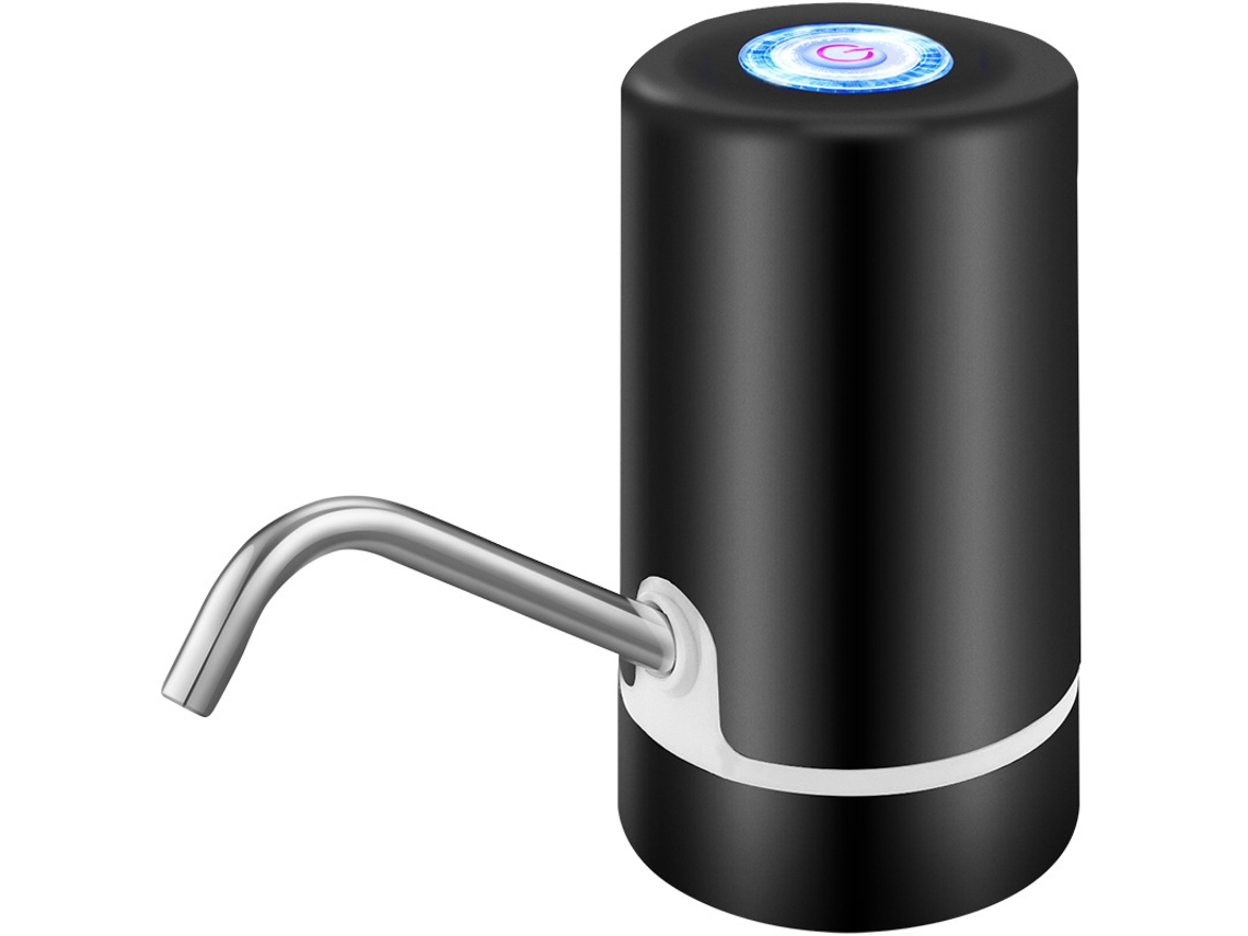 Distributor De Água Automático Portátil Com Interruptor E Função De Carregamento Usb - Negro