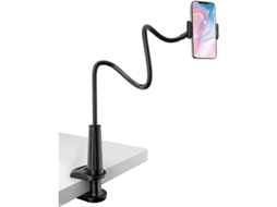 Suporte de telefone com braço flexível, 70cm, ajustável, para smartphones, tablets e leitores eletrônicos