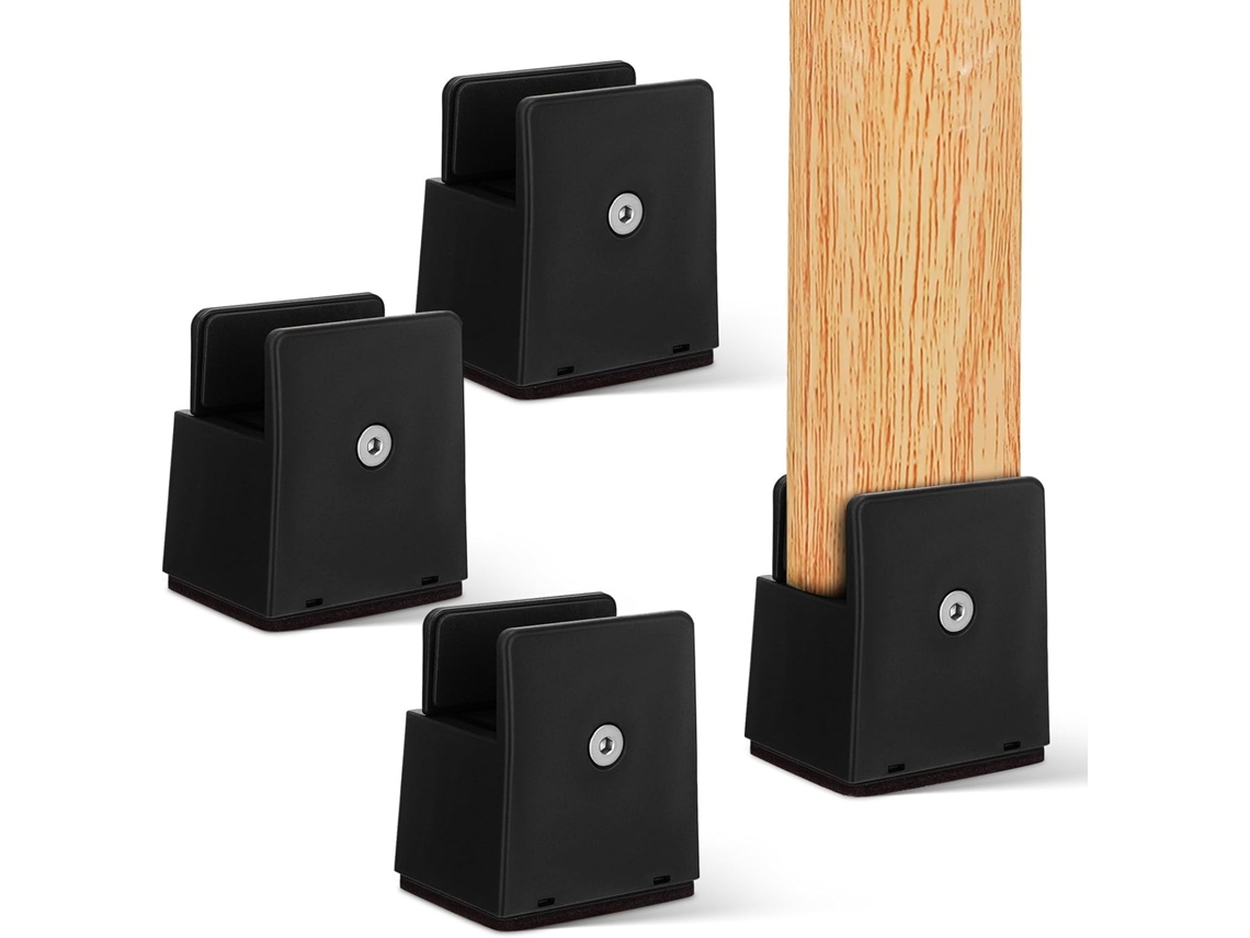 Kesyoo Elevadores De Cama Borracha 10cm, Protetores Antiderrapantes Para Pés De Móveis, Sofá E Máquina De Lavar
