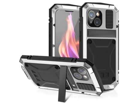 Suporte Casa Quedas Para Iphone 15 Plus R-just Silicone Prateado