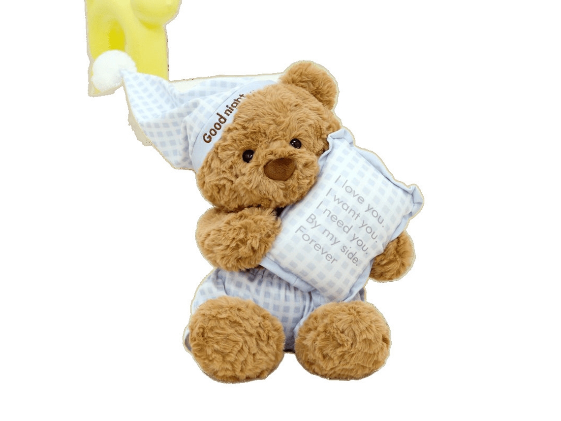 Boneca Urso Pijama Adorável 40cm