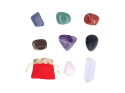 Conjunto de 8 Pedras Cristal para Cura e Chakras com Bolsa de Armazenamento 2026 Store | S/MARCA