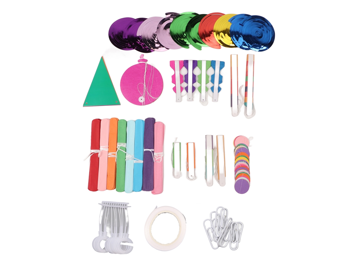 Laxiscreed Conjunto De Bandeirinhas De Papel Coloridas Para Festas E Celebrações Alegres