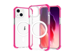 Capa De Acrílico Transparente À Prova De Choque Para Iphone 15 - Magnética - Magsafe