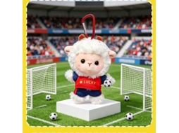 Chaveiro peluche ovelha futebol Lucky, colecionável, macio, presente Copa do Mundo 2026 STELASPLEN