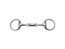 Snaffle de Azeitona Anatômico de Rédea Dupla Prateado 135 Mmfeeling