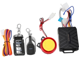 Kit De Alarme Para Motocicleta Com Partida Remota E Trava - Material Abs