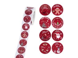 Adesivos De Feliz Natal 500 Peças 2,5 Cm Adesivos Decorativos Para Presente De Natal Aquaforge