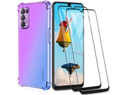 Capa Find Lite Vidros Temperados Antichoc Cantos Para Oppo Oppo Find X3 Lite/reno5 5g Hongwe. Pele Sintética Transparente