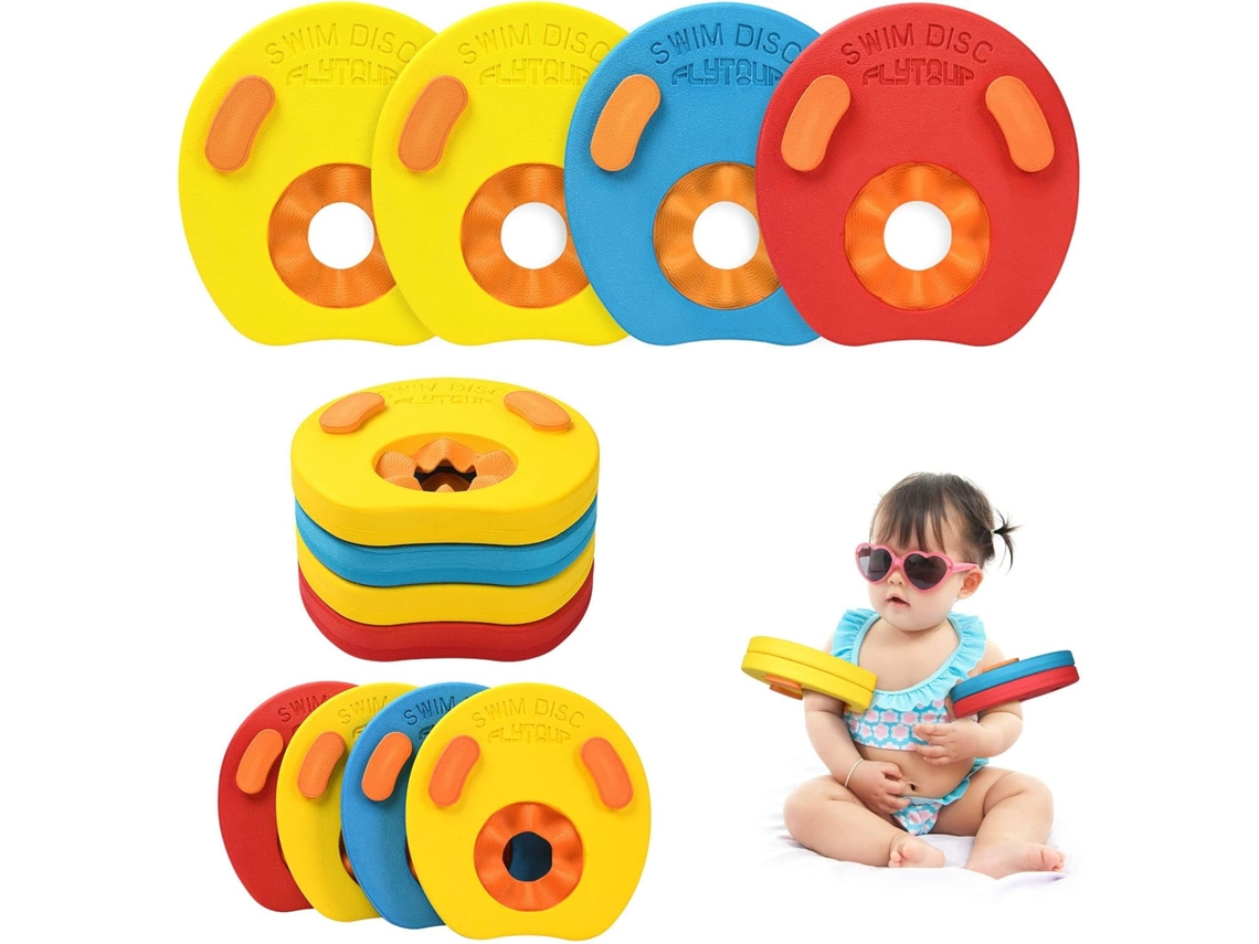 Boia de Braço Infantil, Discos Flutuantes para Natação, Removível, Conjunto para Piscina para Aprender a Nadar Treinar AQUAFORGE