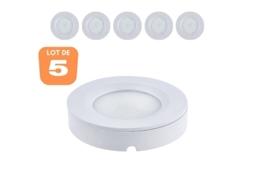 Conjunto de 5 Manchas Led Luna 3W. HOROZ ELECTRIC