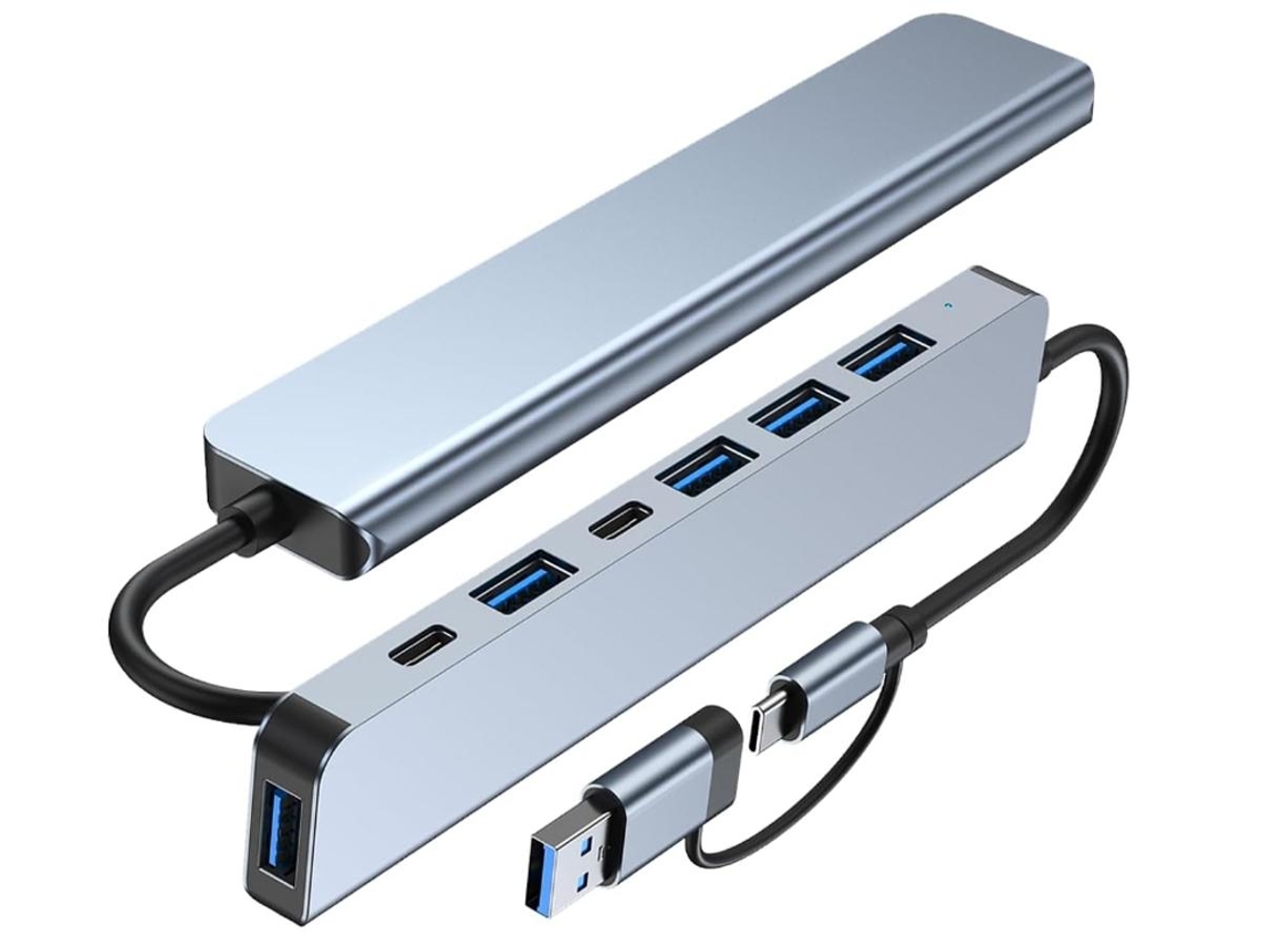 Lurelia Hub Usb-c Para Macbook Cinza Compacto