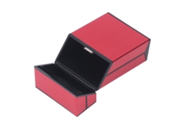 Porta cigarros Magnético de Liga de Alumínio com Capacidade para 20 Cigarros, Portátil, Ideal para Homens e Mulheres, Vermelho | S/MARCA