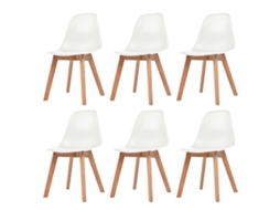 Dining Chair, Dining Chairs Vidaxl Branco Plástico (n/a)