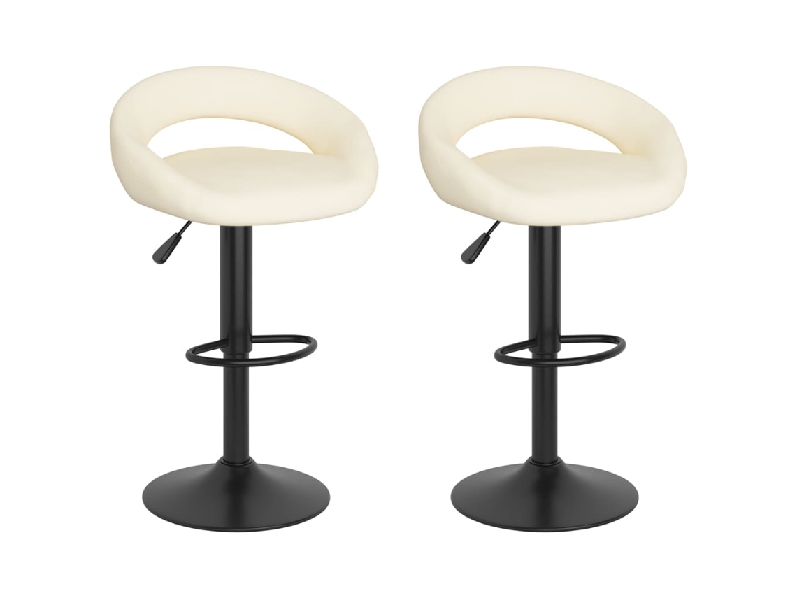 Bar Stool, Bar Stools Vidaxl Creme Veludo (n/a)