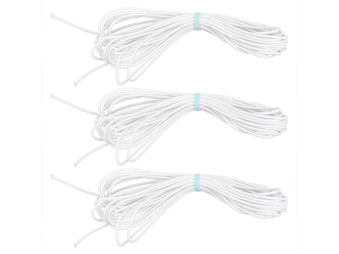 Laxiscreed Faixa Elástica Redonda, 3 Mm De Espessura, 10 M, Ideal Para Treino De Resistência E Alongamentos