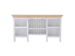 Primerox armário de Armazenamento Miniatura Parede Casa de Bonecas Móveis 1:12 Madeira Bétula Branco