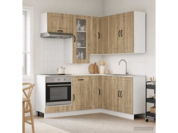 Vidaxl Unidade De Cozinha Kalmar 8 Unid. Carvalho Sonoma