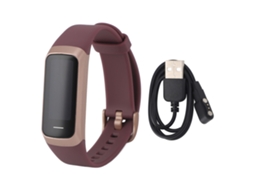Pulseira Inteligente com Tela Touch, Monitor de Sono e Temperatura, Impermeável, Roxo | S/MARCA