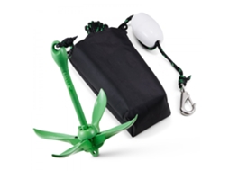 Conjunto de âncora 1,5kg para caiaque ou SUP, com corda náutica de 8m, bolsa de transporte e mosquetão TEKMAQUINAS
