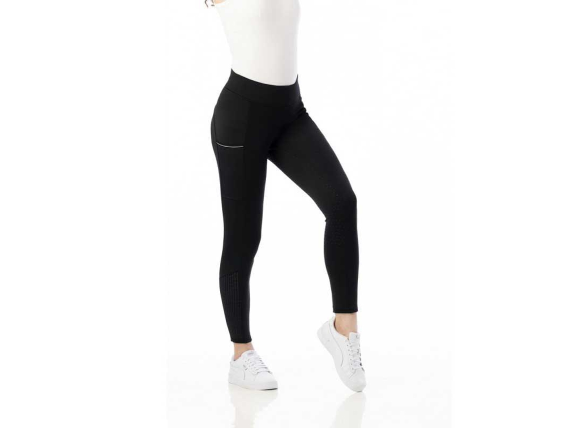 Calça de Montar com Assento de Silicone Brigitte Preto 34Equitheme