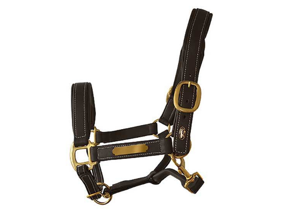 Cabeçada de Couro Luxe Castanho Fulllexhis