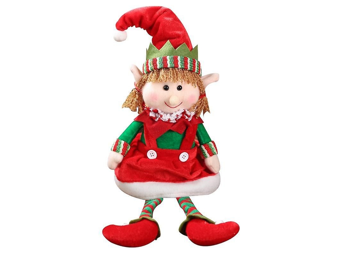 Enfeites De Natal Com Pernas De Elfo Sentado, Boneco Pendurado