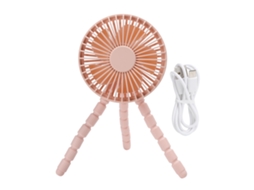 Ventilador Mali portátil com tripé, 3 velocidades, bateria 1000mAh | S/MARCA