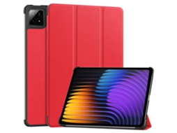 Capa Para Xiaomi Pad 6s Pro (12.4") 2024 Vermelho Cuich