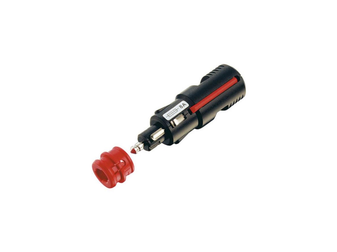 Ficha Isqueiro Macho Com Fusivel 8A