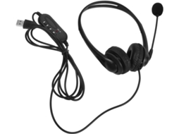 Fone De Ouvido Com Microfone E Cancelamento Ruído Fio Usb Besportble, Fone De Ouvido Supra Auricular Para Escritório, Pc