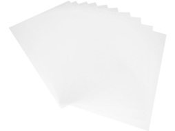 Didiseaon 20 Folhas De Filme Plástico Pvc Fino E Transparente, Tamanho A4, Para Projetos De Bricolagem Leve E Durável