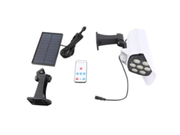 Luz Solar com Sensor de Movimento e Câmera Falsa IP65 3 Modos para Jardim Pátio S/MARCA