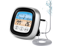 Termómetro Digital Alimentar Lurelia Para Carne E Cozinha Com Sonda, Impermeável, Magnético, Preto