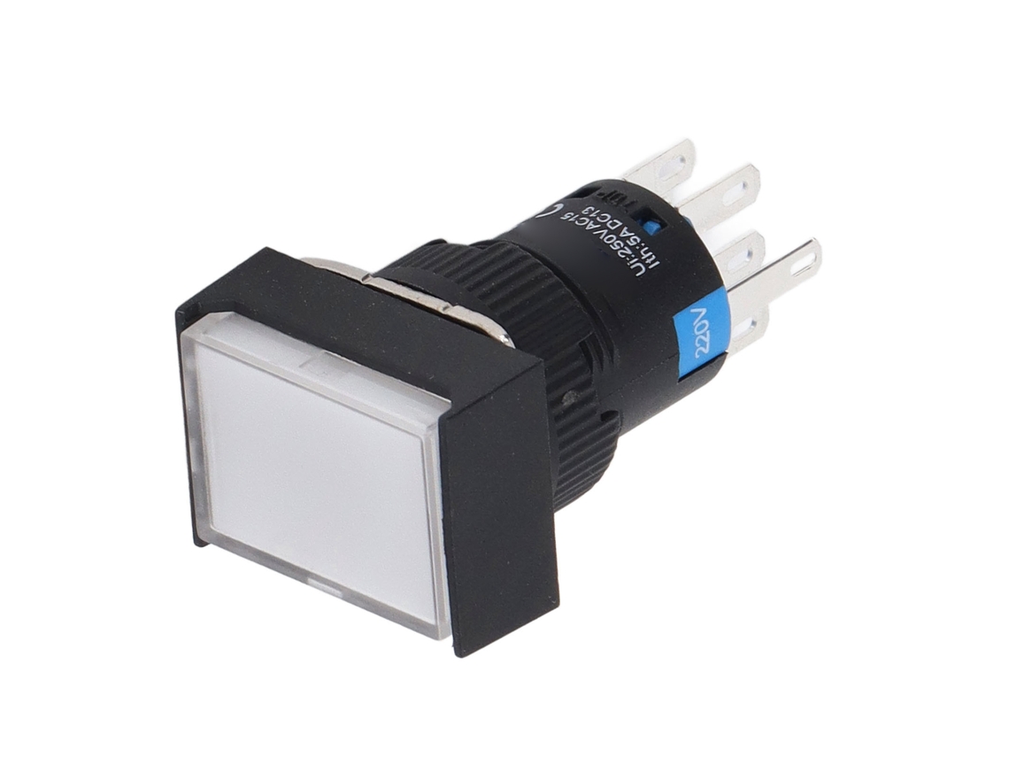 Interruptor Push button Micro com Luz e Travamento