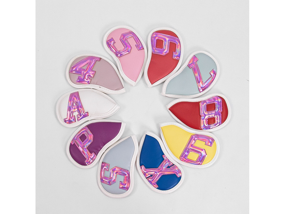 Conjunto de 3 Capas BRILVIBERA para Cabeça de Tacos de Golfe, com Pescoço Longo (pretas)