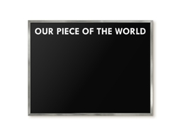 Magnetic Glass Board Our Piece Of The World For The Hall Espelharte (80x60 Cm)