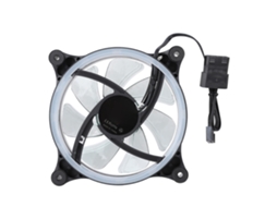 Rs-15 Mini 120mm Led Dual Halo Eclipse Silent Cooling Fan Computer Cooler Radiator Blue