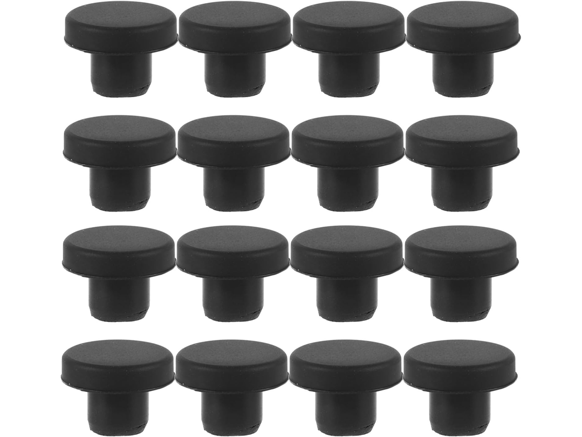 Tampões De Silicone Preto Fuoyloo Para Furos, 20 Unidades, 7, 5mm De Diâmetro, Resistentes A Altas Temperaturas E Com