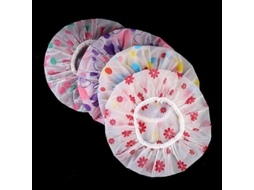 Conjunto De 10 Toucas De Banho Impermeáveis, De Plástico, Reutilizáveis, Com Estampas Sortidas.