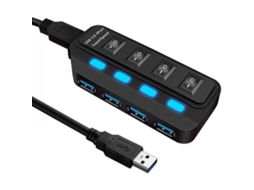 Hub Usb 3.0 Com 4 Portas Superspeed Data Hub Brilvibera