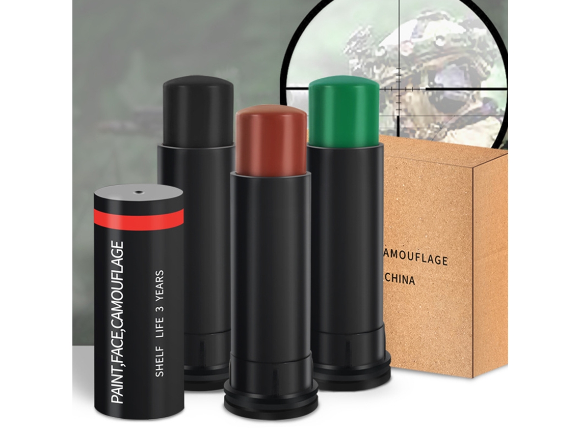 Bastões de Maquiagem Facial Camuflagem 3 Cores S/MARCA