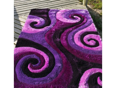 Tapete CARVING (170 x 240 - Poliéster - Roxo)