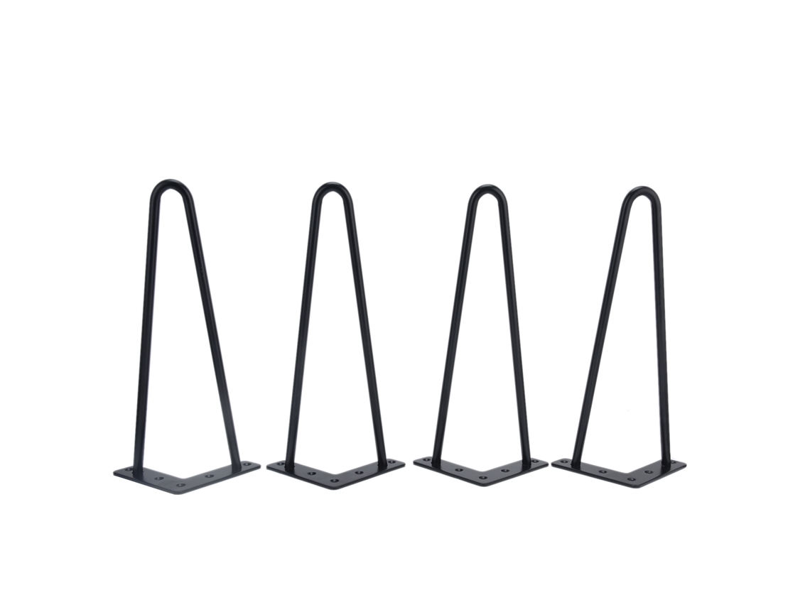 Pernas De Mesa De Ferro Preto Para Projetos Diy E Móveis
