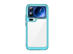 Capa Para Celular Completa Em Acrílico Com Proteção Contra Impressões Digitais.azul Translúcido - Xiaomi 17 Pro Max