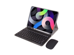 Capa Com Teclado Bluetooth E Mouse Compatível Com Samsung Galaxy Tab A9+ De 11"-preta